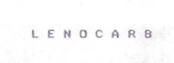 L E N O C A R B Device mark 859349 Trademark