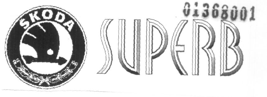 Skoda S U P E R B (logo) Device mark 1368001 Trademark