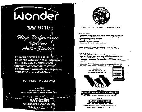 Wonder W 9110(device) Device mark 2230355 Trademark