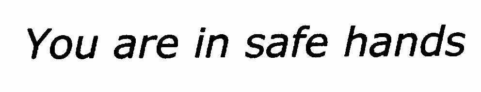 You Are In Safe Hands (label) Device mark 1449029 Trademark