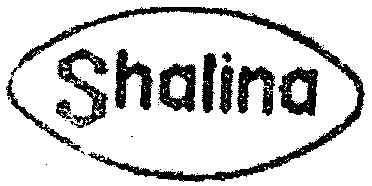 Shalina Device mark 1188336 Trademark