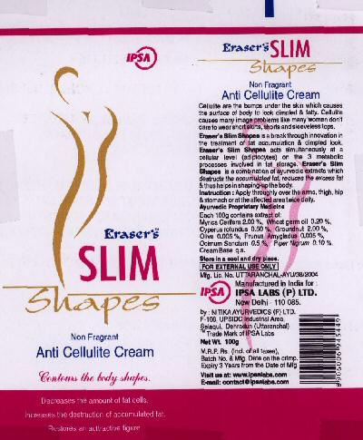 Eraser's Slim Shapes With Label Device mark 1429464 Trademark