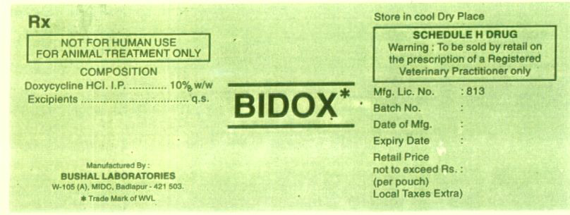 Bidox* (lable) Device mark 1026599 Trademark