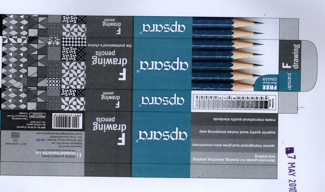 Apsara Drawing Pencil Device mark 1962102 Trademark