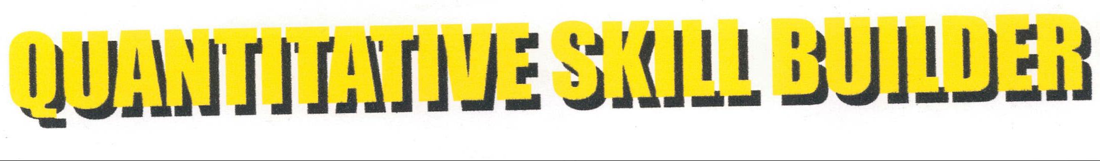 Quantitative Skill Builder (letter In Sheded) Device mark 1452993 Trademark