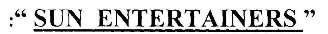 Sun Entertainers Device mark 1956765 Trademark