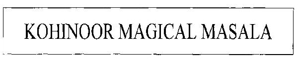 Kohinoor Magical Masala (device) Device mark 2624725 Trademark