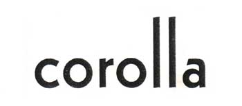 Corolla [lable] Device mark 1169936 Trademark
