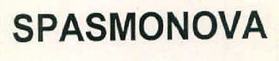 Spasmonova Device mark 2762128 Trademark