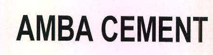 Amba Cement Device mark 2736510 Trademark