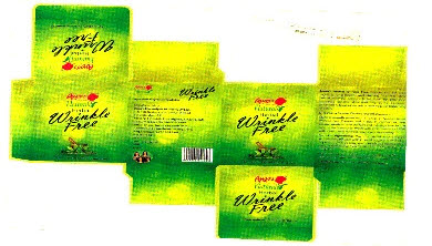 Anoo's Naturals Wrinkle Free (label) Device mark 2224826 Trademark