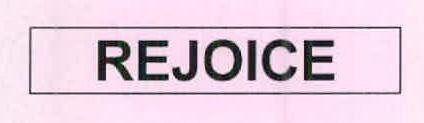 Rejoice Device mark 2645611 Trademark