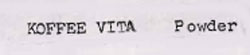 Koffee Vita Powder Device mark 1093999 Trademark