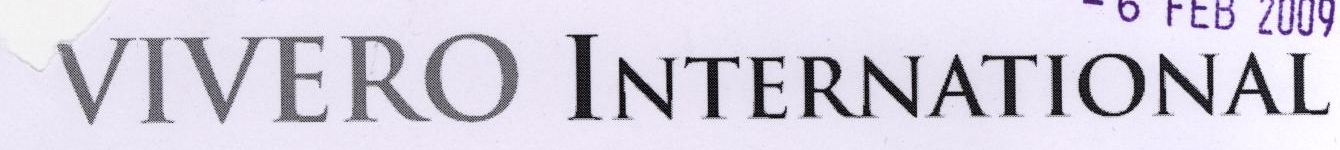 Vivero International ( Label ) Device mark 1782098 Trademark