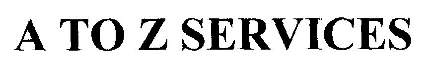 A To Z Services [heavy Letters] Device mark 1479248 Trademark