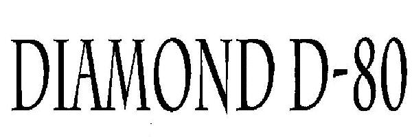 Diamond D-80 (device) Device mark 2469916 Trademark