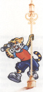 Device Of Tiger With Binocular (label Device mark 1735825 Trademark