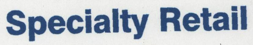 Specialty Retail (letter Written In Special Form) Device mark 1466235 Trademark