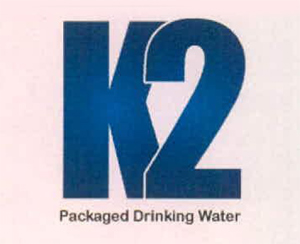 K2 Packaged Drinking Water Device mark 2539777 Trademark