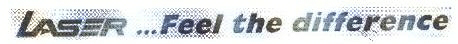 Laser...feel The Difference Device mark 1712332 Trademark