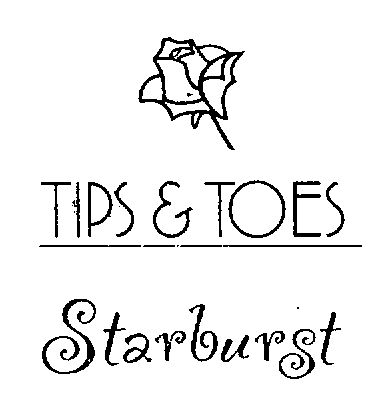Tips & Toes Starburst (device Of Rose) Device mark 1544884 Trademark
