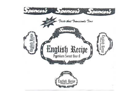Spencer's English Recipe [device] Device mark 1284874 Trademark