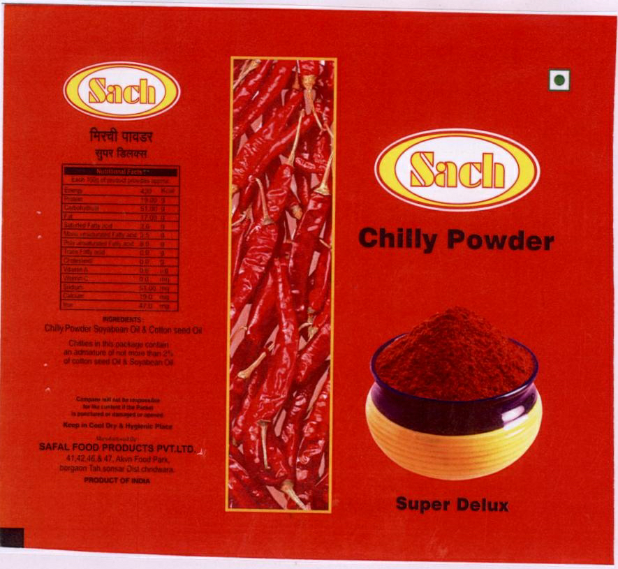 Sach Chilly Powder Device mark 1846243 Trademark