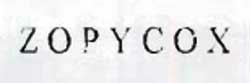 Z O P Y C O X Device mark 860721 Trademark