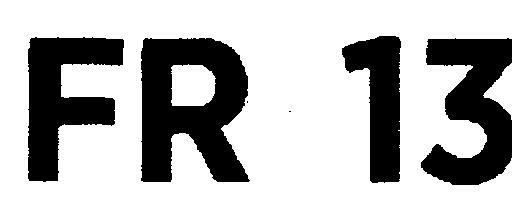 Fr 13 (logo) Device mark 2257385 Trademark