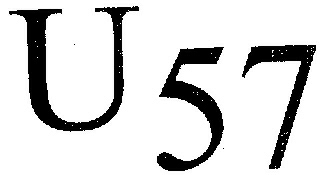 U 57 (label) Device mark 2160493 Trademark