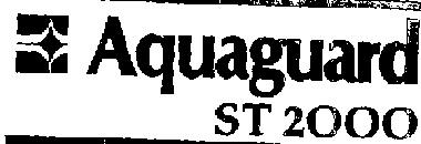 Aquaguard St 2000 Device mark 617434 Trademark