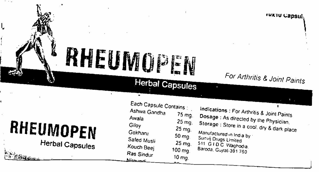 Rheumopen (label) Device mark 1521071 Trademark
