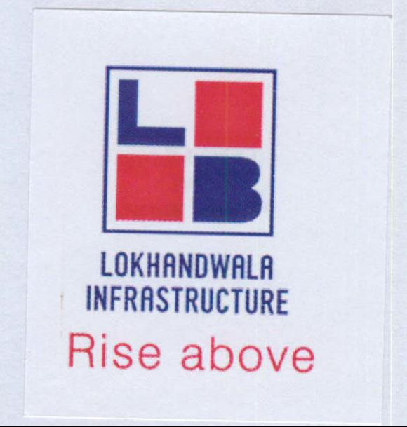Lokhandwala Infrastructure Rise Above With Lb Logo Device mark 2034466 Trademark