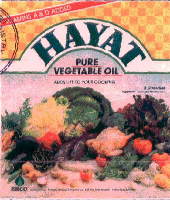 Hayat (label) Device mark 648613 Trademark