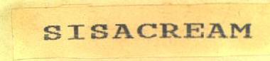 Sisacream Device mark 643076 Trademark