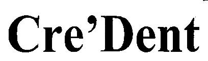 Cre'dent (device) Device mark 2648526 Trademark