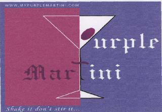 Purple Martini With Label Device mark 1666621 Trademark