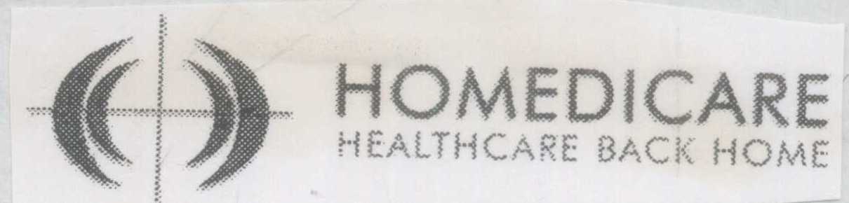 Homedicare Healthcare Back Home (label) Device mark 974868 Trademark