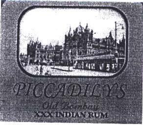 Piccadilys Old Bombay With With Label Device mark 1779741 Trademark