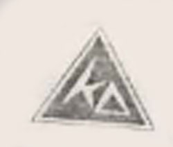 K, Triangle (device) Device mark 874483 Trademark