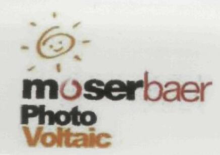 Moserbaer Photo Voitaic Device mark 1722717 Trademark