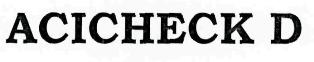 Acicheck D Device mark 2384193 Trademark