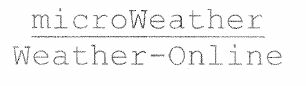 Microweather Weather--online Device mark 1350805 Trademark