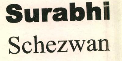 Surabhi Schezwan Device mark 2527915 Trademark