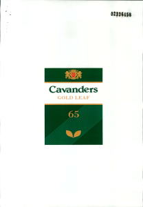 Cavandres Gold Leaf Device mark 2336458 Trademark