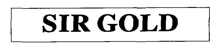 Sir Gold (logo) Device mark 2643856 Trademark