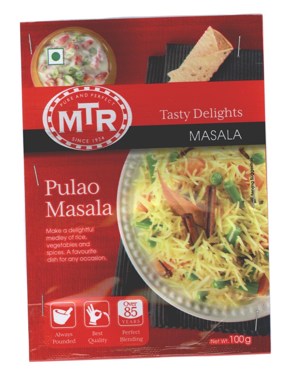 Mtr Tasty Delights Masala Pulao Masala Device mark 2321138 Trademark