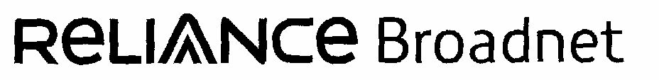 Reliance Broadnet (special Form Of Writing) Device mark 1501005 Trademark