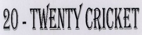 20 - Twenty Cricket Device mark 1609987 Trademark