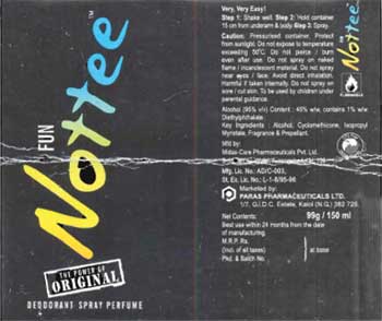 Set Wet Nottee (label) Device mark 1511739 Trademark